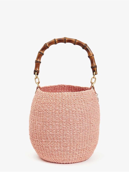 Clare V. Handbags - Clare V Pot De Miel W/ Bamboo Handle in blush New with tag